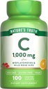 Nature's Truth Vitamin C Bioflavonoids & Rose HIPS | 1000mg | 100 Caplets | Vegan, Non-GMO and Gluten Free Supplement