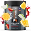 Pudră de antrenament pre-dovedit pentru bărbaţi şi femei cu creaţie - Beta Alanine - Cafeina, NSF Certified Preworkout Energetic Supplement Fruit Punch 30 Serviri