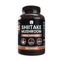 INGREDIENTE ORIGINALE Shiitake ciuperci (365 capsule), fără magneziu sau umplutori de orez, întotdeauna pure, verificate de laborator