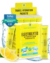 Nutrients Electroliţi Pachete cu pulbere - Free Limonada 20 Pachete pentru Hidratare - Praful pentru hidratarea călătoriilor - Fără zahăr, fără calorii, Gluten Free - Made in USA