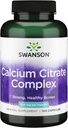 Swanson Calcium Citrate Complex Bone Muscle Nerve Health Blood Pressure Support Mineral Supplement 250 mg Calcium (from Citrate & Carbonate) 100 Capsules