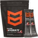 MTN OPS Hidrate Electroliti Powder Drink Mix, 20 Double Serving On-The-Go Electrolyte Packs cu peste 1000mg de Electroliți per Serving, Căpșuni de cocos