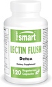 Supersmart - Lectin Flush (Advanced Formula) - Lectin Blocker Supplement - Advanced Shield & Defense | Non-GMO & Gluten Free - 120 Vegetarian Capsules