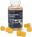 Particule de piele Vitamine Gumries, Gluten gratuit supliment zilnic pentru suport sănătos de piele, Men's Supplement Made with Vitamina C, Colagen, Biotin & Zinc, Lemon Flavor, 60 Gummies, 1 lună de aprovizionare