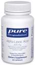 Pure Encapsulations Alpha Lipoic Acid 200 mg - 200 mg ALA - Liver & Antioxidant Support* - for Nervie Health & Carb Metabolism - Vegan & Non- GMO Supplement - 60 capsule