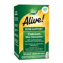 Calea naturii în viaţă! Absorbţie maximă de calciu, suport osos*, Calciu din surse vegetale, Vitamina D3 & K2, Magneziu, 120 comprimate (Packing May Vary)