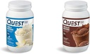 Quest Nutriție Vanilla Milkshake Pulbere Proteină, 24g de proteine, 1g de zahăr, Low Carb & Chocolate Milkshake Pulbere de proteine, 22g Proteină, 1g zahăr, carbohidrat scăzut, Gluten gratuit