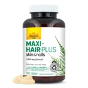 Viaţa de ţară, Maxi-Hair Plus Biotin, Susţine părul sănătos, piele şi unghii, Supliment zilnic, 120 ct