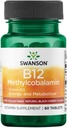 Swanson Metilcobalamină Absorbţie mare Vitamina B-12 2,5 Milligrame 60 Taburi