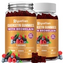 Bromelain, cu zinc, vitamina C, elderberry pentru Lung Immune Supplement pentru copii adulți, cardiovasculare, Aging Support Vitamine masticabile, Vegan, 120 Conte