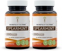 Secretele capsulelor de Spearmint din trib 1000 mg Spearmint (Menta Spicata) Leaf uscat, Suplimentul de susţinere al hormonului feminin (2x60 capsule)