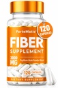 SUA Cel mai fibra bogat supliment 120 capsule Mega doza 3000 mg Blend Psyllium Husk, Aloe Vera, Chia Seed & Flaxseed pulbere Gut Health, Cleanness, Constipație