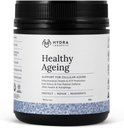 Pudră suplimentară pentru îmbătrânire sănătoasă, efecte anti-îmbătrânire, conține Querbetin, Resveratrol și Activatori Nrf2, Antioxidanți bogați Nutrient-Dense, Non-GMO, Vegan (90 Grams (15 Serviri)
