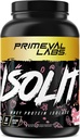Laboratoare Primeval ISOLIT - Whey Proteine Powder, 100% Whey Izolat, 25g de proteine, BCAAs, Absorbție rapidă, Digesting Easy (Strawberry Shortcake, 2lb)
