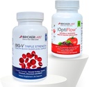 Bricker Labs Echilibrul și fluxul Duo: fluxul sanguin și Sugar Support: Big V Triple Putere Vanadil Sulfat și OptiFlow fluxul sanguin Supliment