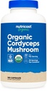 Nutricost Cordyceps Capsule de ciuperci 1100mg, 90 Serv - CCOF Certified Made with Organic, Gluten Free, 550mg Per Capsule (180 capsule)