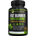 Premium extract de ceai verde Fat Burner Supliment cu EGCG-natural Apetit Suppressant-sănătos pierdere în greutate pastile dietetice care lucrează rapid pentru femei și bărbați-Detox Booster metabolice pentru a arde burta Fat rapid