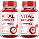 (2 ambalaj) Vital Gummies creste XL - Formula oficială - flacon creste XL Advanced Force Formula, Vital Grow XL Recenzii, Suport de sănătate generală 1000 mg Suplimentul maxim de putere Wellness (120 Gummies)