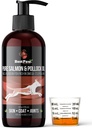 Somon pur sălbatic Alaskan și ulei Pollock pentru câini și pisici piele și haină - ulei de pește lichid cu pompă - Suporturi funcție comună & Heart Health - Omega 3 supliment alimentar lichid - toate naturale EPA + DHA - 8oz