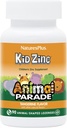 Naturas Plus Animal Parade KidZinc, Tangerine Aromă - 90 Animal-Shaped Lozenges, Pachet de 2 - Organic Chelated Zinc - Vegan, Gluten gratuit - 180 Serviri totale