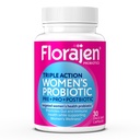 Florajen Femeii Complete Triple-Action Prebiotic + Probiotic + Postbiotic pentru Digestive & Imunum Support - Rapid-Acţionare ajutor de constipaţie & Bloating - Gluten-Free - Vegan - Non-GMO - 30-Count