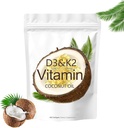 Vitamina D3 K2 Supliment Softgels, 10000 UI D3 + 200 mcg K2, Non-GMO, Gluten Free, Soy Free, 300 Conte
