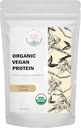 Organic Vegan praf de proteine - proteine pe bază de plante, aroma de vanilie - non lactate, lactoză, fără zahăr adăugat, gluten gratuit, soia gratuit, non-GMO, Ketogenic Vegan Blend - 1 lb, 16 Ounce