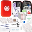 Kit de prim ajutor pentru acasă Drumeții Camping Outdoor Sport, 275 piese Provizii de supraviețuire Kit de urgență, Mini Gear Bag cu elemente de bază de prim ajutor esențiale pentru cazuri de urgență Angel dorința