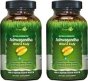 Irwin Naturals Extra Putere Ashwagandha - 60 lichid Soft-Gels - Ajuta la cresterea performantei fizice si mentale - cu Tumeric & Milk Thistle - 60 Serviri