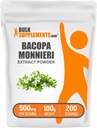 BulkSupplements.com Bacopa Extract pulbere - Bacopa Monnieri Supliment, Herbal Supliment - Vegan & Gluten gratuit, 500 mg per Serving, 100g (3.5 oz) (Pachet de 1)