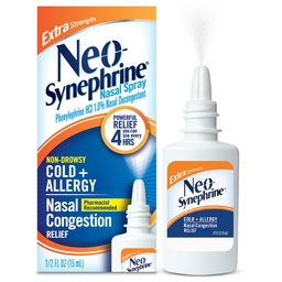 Neosinefrină, Spray nazal pentru Sinus rece Relief Extra Putere, clar, 0.5 Fl Oz