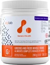ATP LAB - Greens and Reds Whole Foods 240g (Blueberry Acai Arome) - Athletic Greens Powder Superfood - Îmbunătăţirea dispoziţiei şi circulaţia - Reduceţi presiunea