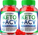 (2 ambalaj) Ketofit ACV Gummies Advanced 1000mg, KetoFit Keto + ACV Greutate Management Gummies Apple Cidru Otet Keto Fit Dietary Supliment Ketofit Gummies Recenzii Vitamina B12 B6 (120 Gummies)