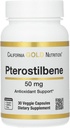 California Gold Nutrition Pterostilbene, 50 mg, 30 Capsule Veggie