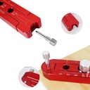 165mm Woodworking Compass Scriber, Woodworking Scribe Gauge, Ajustabil metric Arc de desen Ruler Cerc Scribing Ruler Marking Gauge Circle Marking Tool (Red)
