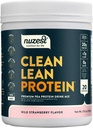 Nuzest - Pudră de proteine din mazăre - Proteină din lean curată, Praf de proteine pe bază de plante din Vegan Premium, Dairy Free, Gluten Free, GMG Free, Proteine Shake (1.1 (Pachet de 1), Căpșuni sălbatice)