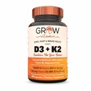 creșterea vitaminei D3 K2 g/MCT Ulei - 10000 UI D3, 100 μg K2 MK7, calciu, zinc, bioPerină, magneziu pentru absorbţie superioară - 60 capsule