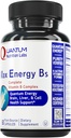 Laboratoarele de nutriţie cuantică Max Energy Bs - Complexul de vitamina B, Vitaminele B metilate cu vitamina B1, B6, B12, Tiamin, Folate şi Biotin - 60 Capsule vegetariene