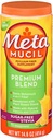 Metamucil Premium Blend Psyllium Fiber Powder Sugar-Free cu Stevia Orange - 14,6 oz