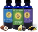 Ulei natural comestibil, Set de probe de 4 oz cu C60 ESS60 pur, Suport Immun și Supliment de sprijin comun cu ulei de măsline, ulei de avocado și ulei de cocos MCT, Set de 3, 4 oz