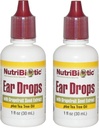 Picături de urechi nutribiotice cu extract de semințe de grapefruit și ulei de arbore de ceai (pachet de 2), 1 Oz Fiecare