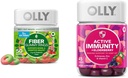 OLLY Fiber Gummy Ineluri 50ct & Imunitate activă+Gummii de afine 45ct aroma Berry Digestive & Imunity Support