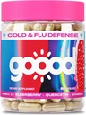 Booster Imunitate Goood pentru adulți - Vitamina C cu Zinc & Querbetin Suplimente pentru Suport Imunitate - Suplimente de Elderberry pentru Imunitate Boost - Non Allergenic Gluten gratuit non-GMO Booster imunitar