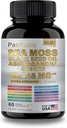 Sea Moss Black Seed Oil Ashwagandha Ginger Vitamina C & D3 cu Pepper negru pentru bărbați și femei