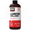 Force Factor L-Carnitina Liquid 3000mg, Suplimentul maxim de putere pentru a sprijini metabolismul gras, Cellular energie si recuperarea musculara, mare absorbtie, non-GMO, Berry Flavor, 16 oz Sticla