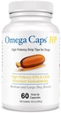 Omega Caps HP Snip Sfaturi pentru câini de talie medie şi mare potenţă EPA şi DHA Biodisponibilitatea maximă supliment de ulei de peşte Vet Formulat Made in USA Skin Coat comun şi Heart Health 60 capsule