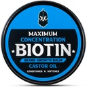 Balsam de barbă, Biotina de concentrație maximă, cu ulei de castor și uleiuri de argan & Jojoba, promovează creșterea barbelor, stiluri, întărește și înmoaie barbă & mustațe, 2 Ounce, Cedar