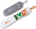 Travel Pill Organizator,Mini Pill Case 3 Compartiments Portable Pilula Case,Proof de apă Case de medicamente pentru bărbați care umplu vitamine medicamente Suplimente de ulei de pește (White/Grey)