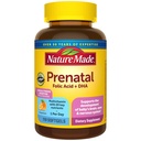 Natura facuta prenatal cu acid folic + DHA, vitamina prenatala si supliment mineral pentru suport nutritional zilnic, 110 Softgels, 110 zile de aprovizionare