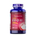 Puritan lui Mândrie Coenzime CoQ10 200mg, Supliment alimentar pentru sanatatea inimii, Tensiunea arterială, Guma orala de sprijin, si imbatranire sanatoasa, 240 serviri, Softgels eliberare rapida